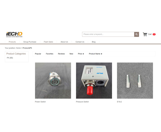 Online Parts Webshop