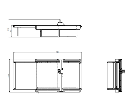 BK 2516 1.5meter pick up table