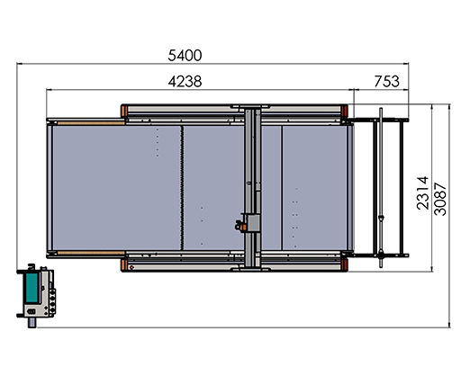 BK 2516 1meter pick up table