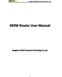 450W Router User Manual