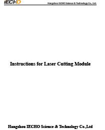 Instructions for Laser Cutting Module